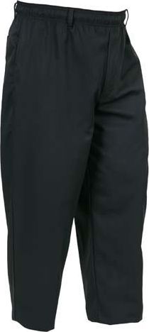 MILNA UNISEX BLK CHEF PANT XS