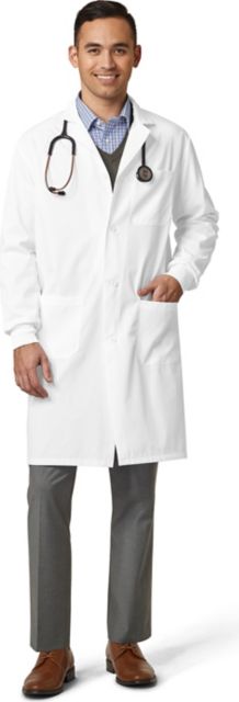 Fashion Seal Healthcare Unisex 80/20 Poplin 41'' Lab Coat White L