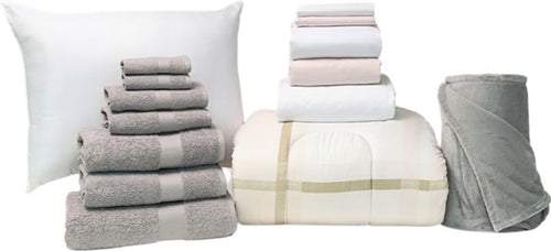Essential 17pc Twin XL Bundle in Blush Plaid - SHIPS 8/1 FOR IN-STORE PICKUP ON FALL MOVE-IN WEEKEND.